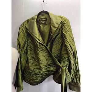 Susanna 2 piece jacket and top set Size 24 olive green